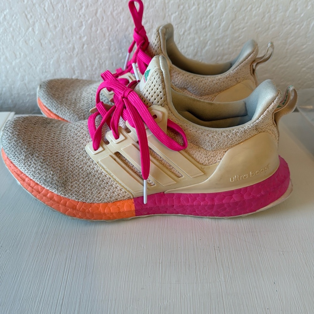Pink/orange ultra boost